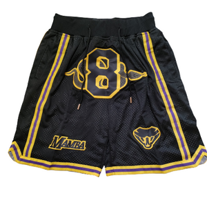 מכנסי NBA קצרים ל.א לייקרס Just don בלאק ממבה 8