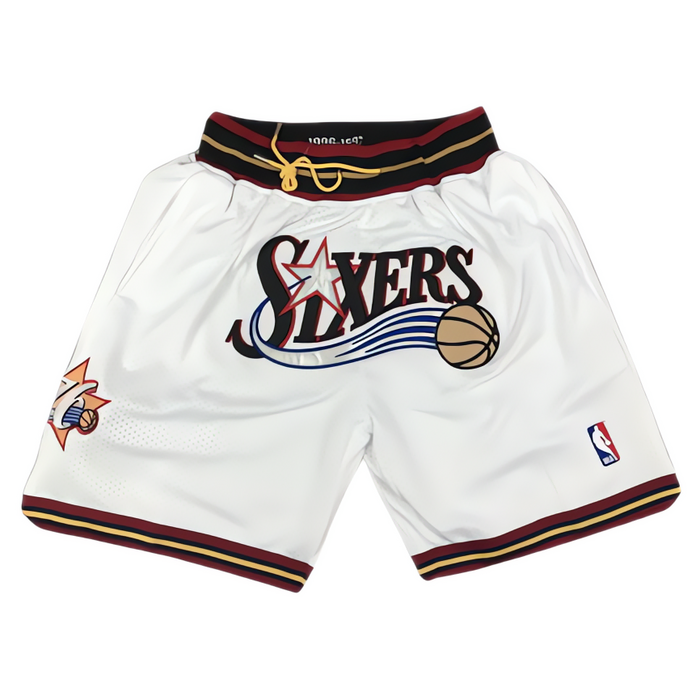מכנסי NBA קצרים פילדלפיה 76' Just don לבן