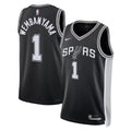 גופיית NBA סן אנטוניו ספרס שחורה - ויקטור וומבניאמה