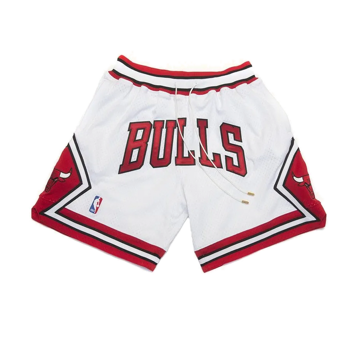 מכנסי NBA קצרים שיקגו בולס Just don לבן אדום