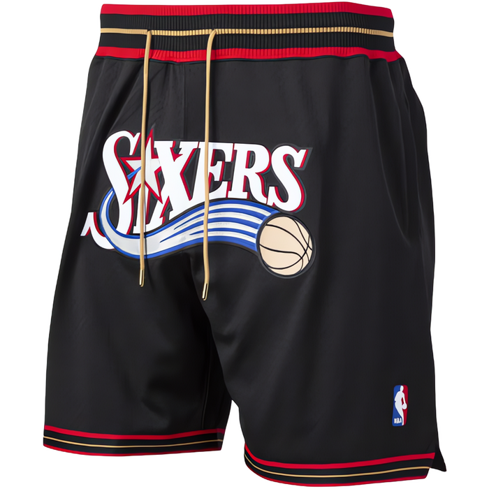 מכנסי NBA קצרים פילדלפיה 76' Just don שחור