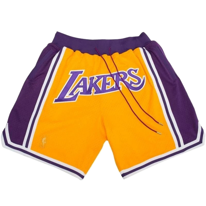 מכנסי NBA קצרים ל.א לייקרס Just don צהוב סגול