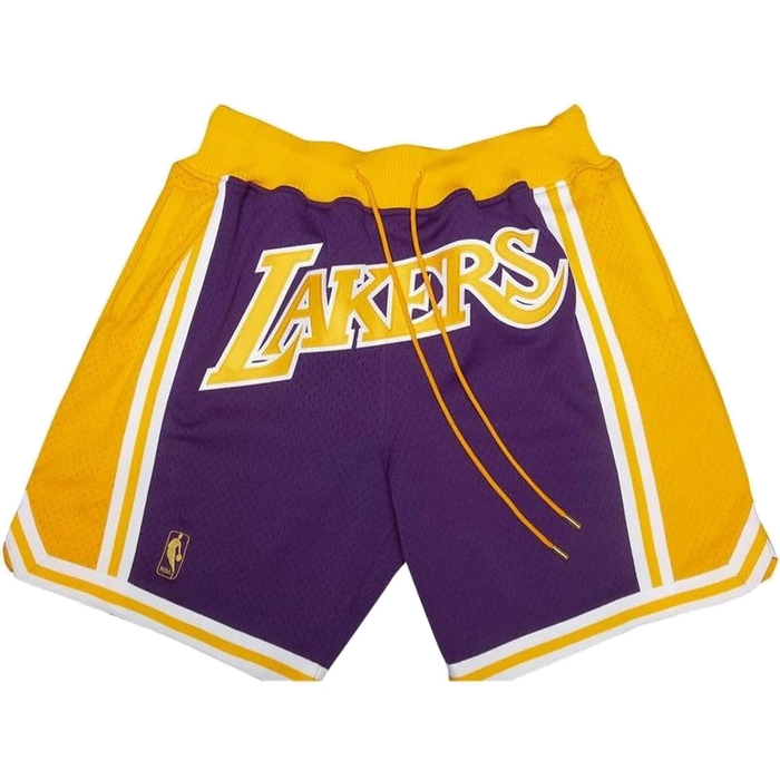 מכנסי NBA קצרים ל.א לייקרס Just don סגול צהוב
