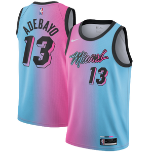 גופיית NBA מיאמי היט תכלת ורוד