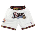 מכנסי NBA קצרים פילדלפיה 76' Just don לבן
