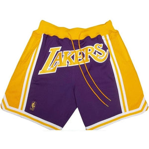 מכנסי NBA קצרים ל.א לייקרס Just don סגול צהוב