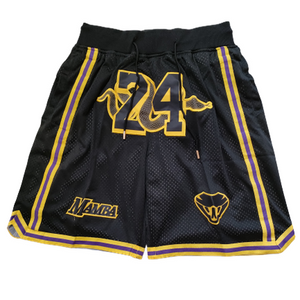 מכנסי NBA קצרים ל.א לייקרס Just don בלאק ממבה 24