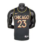 גופיית NBA שיקאגו בולס שחור (גרסת Team City)