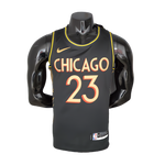 גופיית NBA שיקאגו בולס שחור (גרסת Team City)