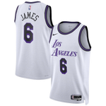 גופיית NBA לוס אנג’לס לייקרס לבן סגול חזית