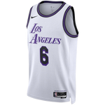 גופיית NBA לוס אנג’לס לייקרס לבן סגול תמונה 2