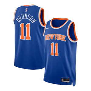 גופיית NBA ניו יורק ניקס כחולה - ג'יילן ברונסון חזית