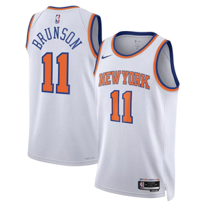 גופיית NBA ניו יורק ניקס לבנה - ג'יילן ברונסון תמונה 2