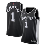 גופיית NBA סן אנטוניו ספרס שחורה - ויקטור וומבניאמה תמונה 2
