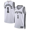 גופיית NBA סן אנטוניו ספרס לבנה - ויקטור וומבניאמה